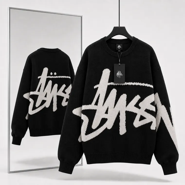 Crewneck Script Chenille